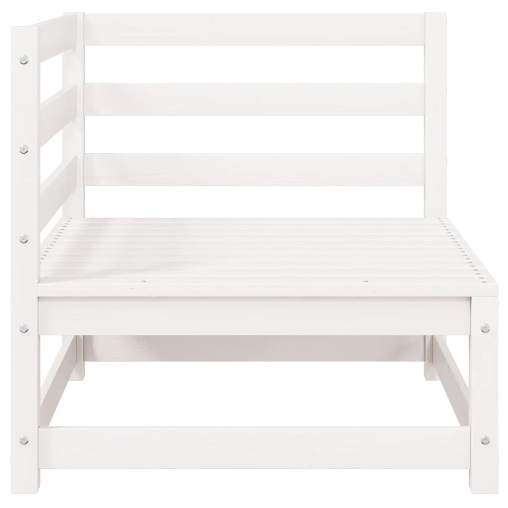 Garten-Ecksofa mit Kissen Massivholz Kiefer