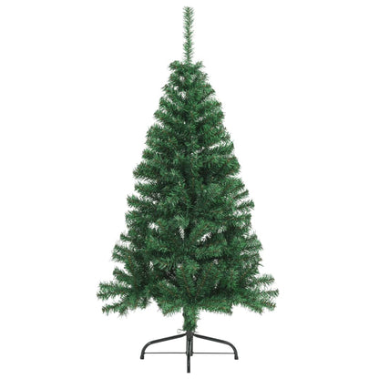 Künstlicher Halb-Weihnachtsbaum mit Ständer Grün 120 cm PVC - Pazzar.ch