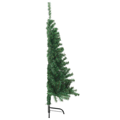 Künstlicher Halb-Weihnachtsbaum mit Ständer Grün 120 cm PVC - Pazzar.ch