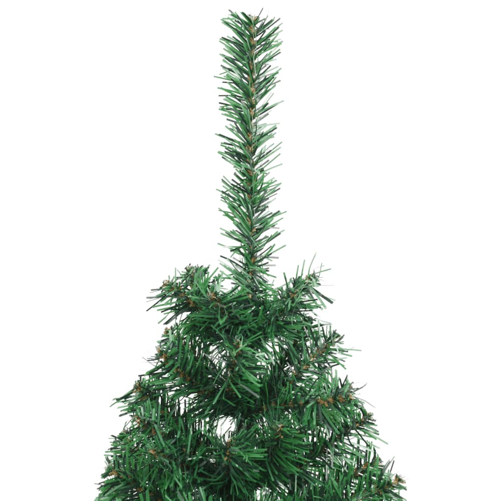 Künstlicher Halb-Weihnachtsbaum mit Ständer Grün 120 cm PVC - Pazzar.ch