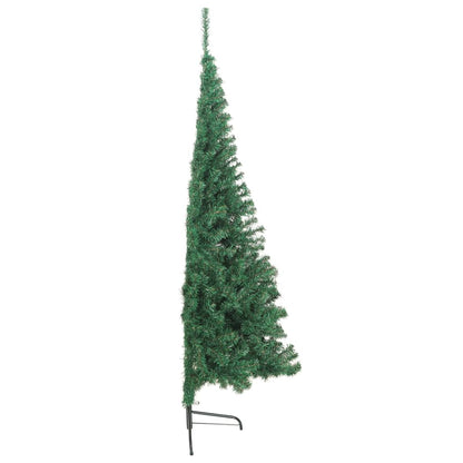 Künstlicher Halb-Weihnachtsbaum mit Ständer Grün 240 cm PVC - Pazzar.ch