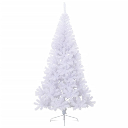 Künstlicher Halb-Weihnachtsbaum mit Ständer Weiß 210 cm PVC - Pazzar.ch