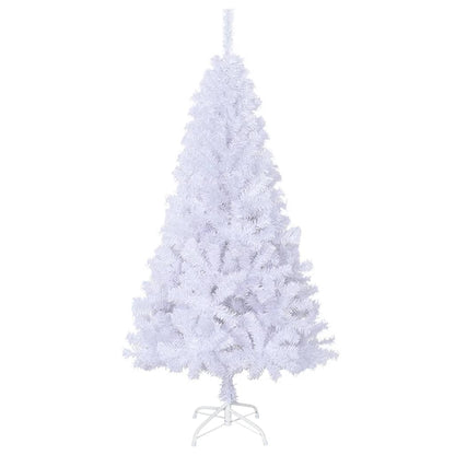 Künstlicher Weihnachtsbaum mit Dicken Zweigen Weiß 120 cm PVC - Pazzar.ch