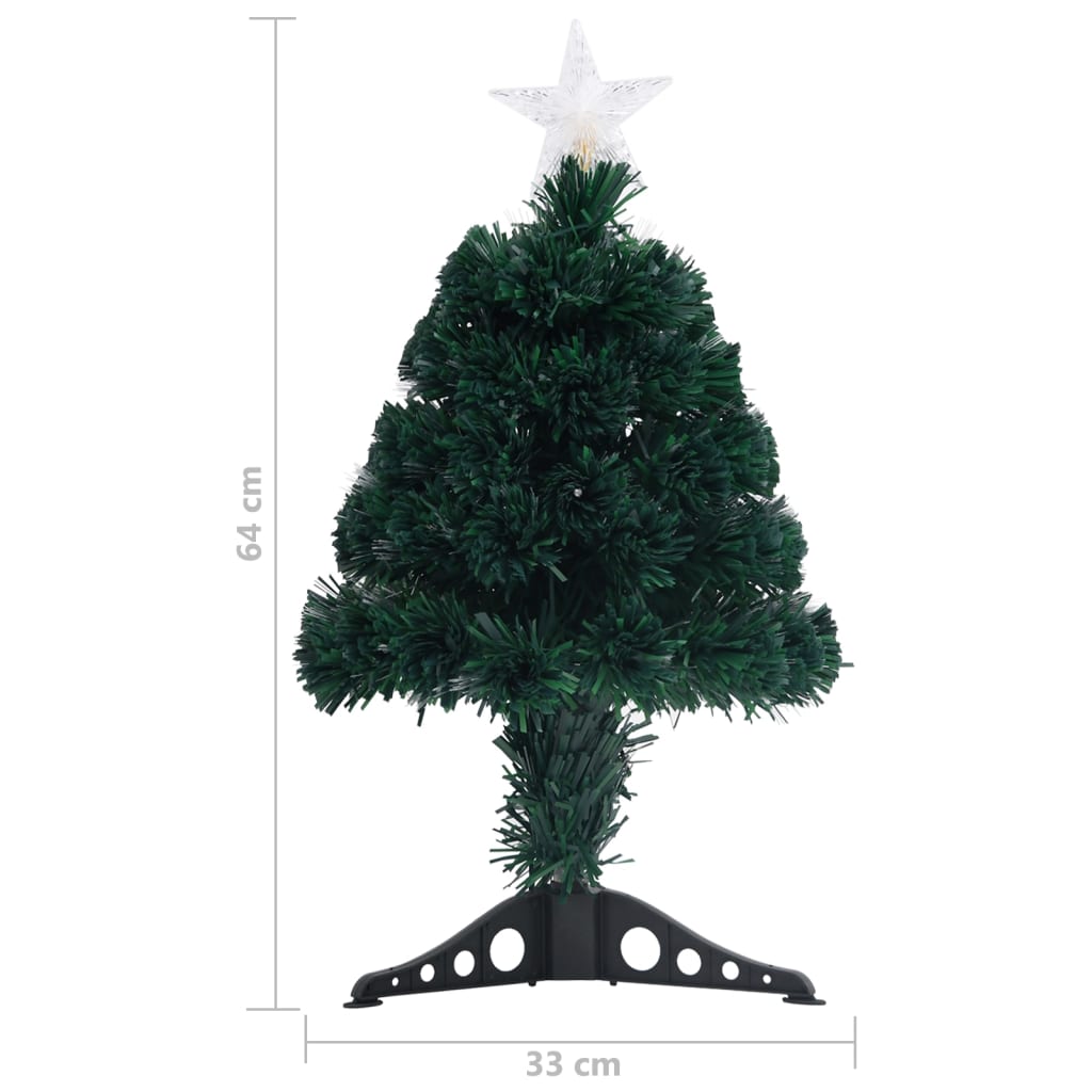 Weihnachtsbaum mit Beleuchtung und Ständer 64 cm Glasfaser - Pazzar.ch