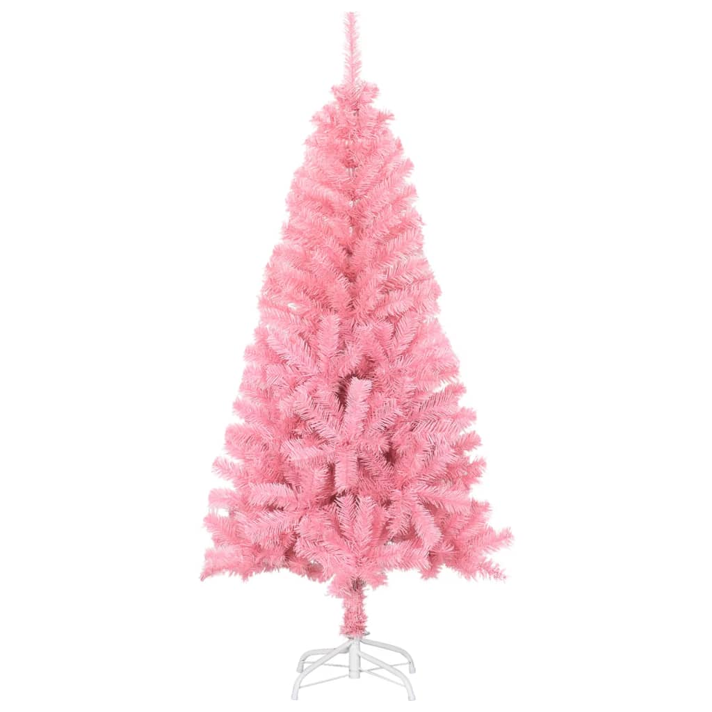 Künstlicher Weihnachtsbaum mit Ständer Rosa 120 cm PVC - Pazzar.ch