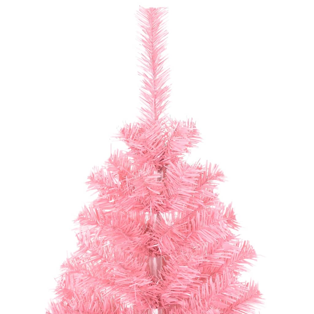 Künstlicher Weihnachtsbaum mit Ständer Rosa 120 cm PVC