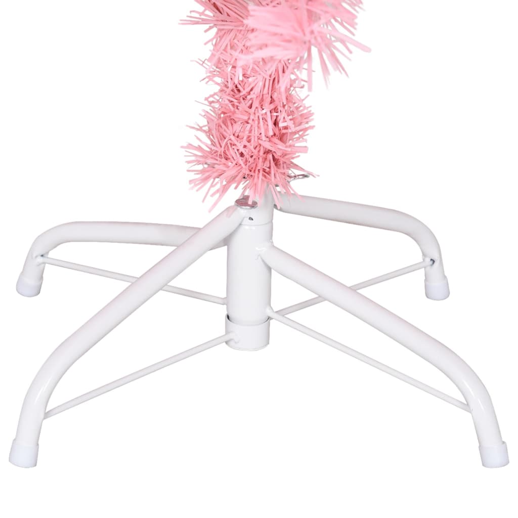 Künstlicher Weihnachtsbaum mit Ständer Rosa 120 cm PVC - Pazzar.ch