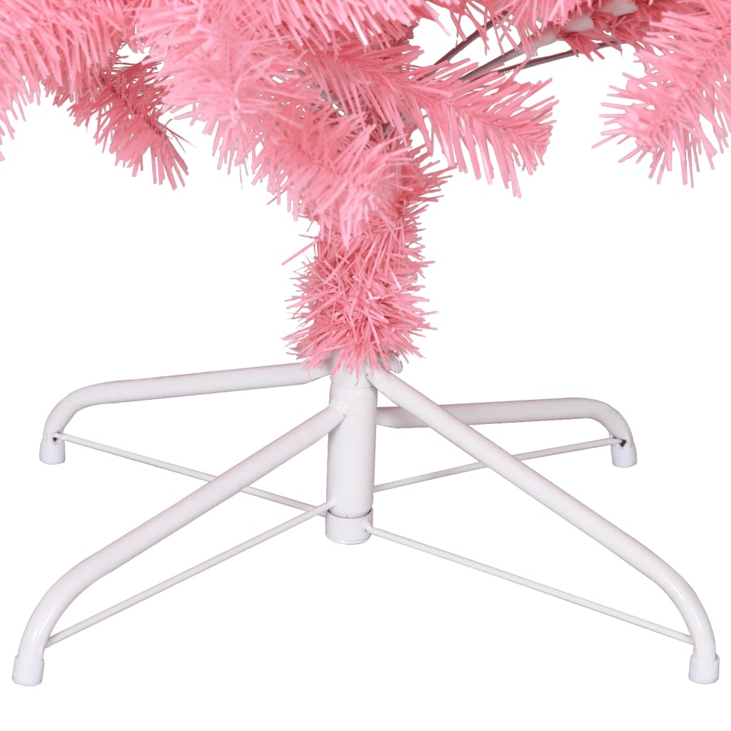 Künstlicher Weihnachtsbaum mit Ständer Rosa 240 cm PVC