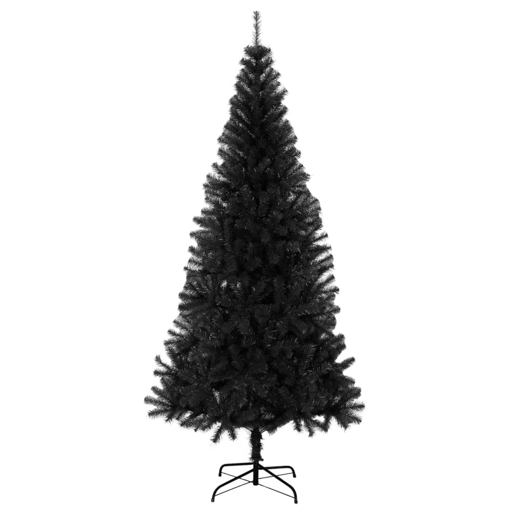 Künstlicher Weihnachtsbaum mit Ständer Schwarz 240 cm PVC - Pazzar.ch