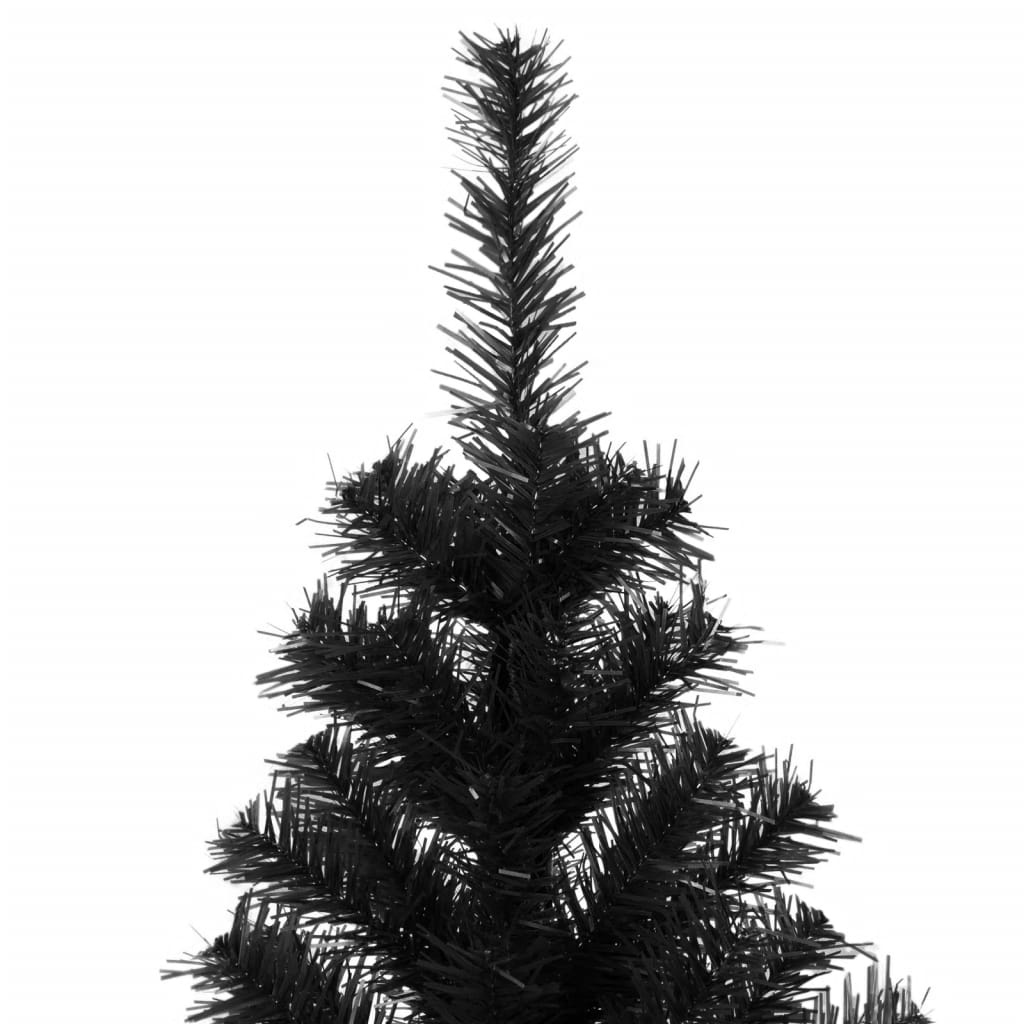 Künstlicher Weihnachtsbaum mit Ständer Schwarz 240 cm PVC - Pazzar.ch