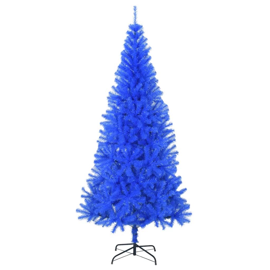 Künstlicher Weihnachtsbaum mit Ständer Blau 240 cm PVC - Pazzar.ch