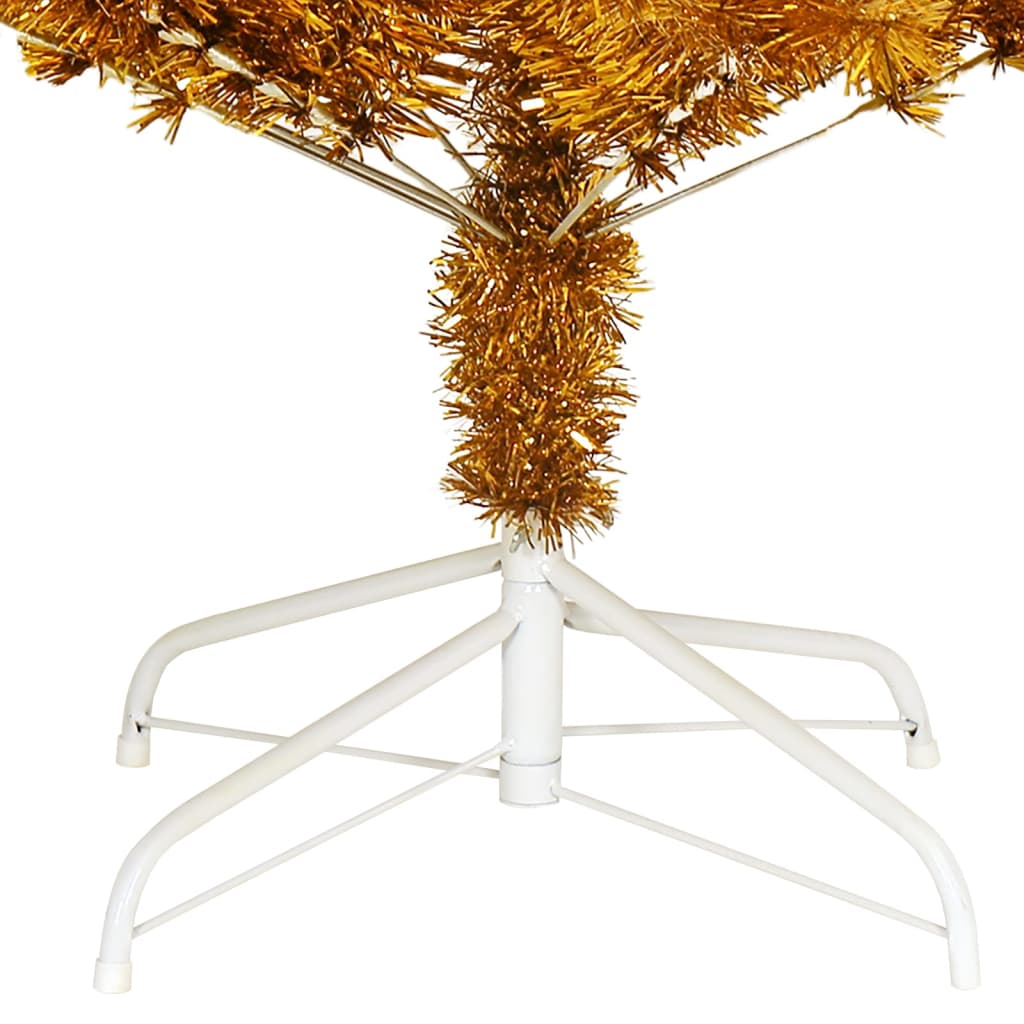 Künstlicher Weihnachtsbaum mit Ständer Gold 240 cm PET - Pazzar.ch