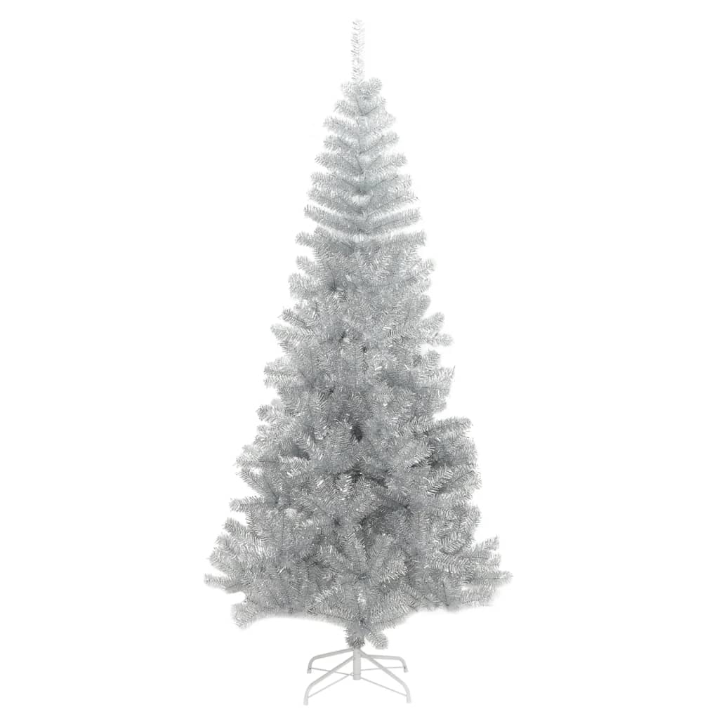 Künstlicher Weihnachtsbaum mit Ständer Silber 240 cm PET - Pazzar.ch