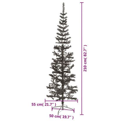 Schlanker Weihnachtsbaum Schwarz 210 cm - Pazzar.ch