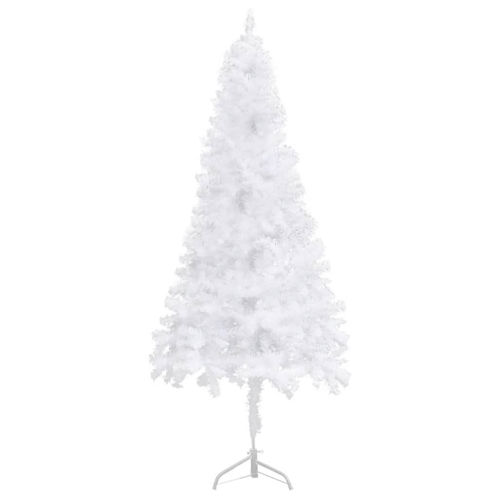 Künstlicher Eck-Weihnachtsbaum Weiß 150 cm PVC - Pazzar.ch