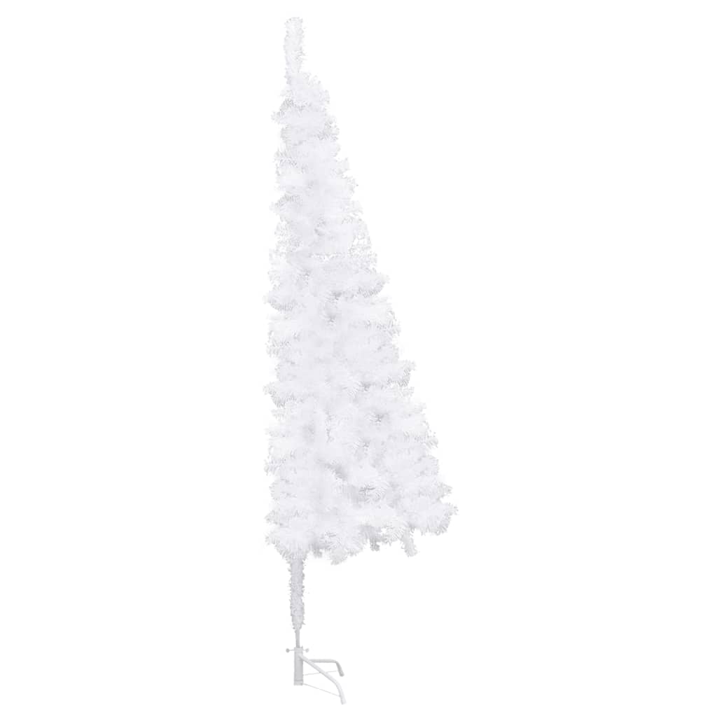 Künstlicher Eck-Weihnachtsbaum Weiß 150 cm PVC - Pazzar.ch