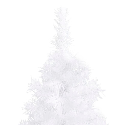 Künstlicher Eck-Weihnachtsbaum Weiß 150 cm PVC - Pazzar.ch