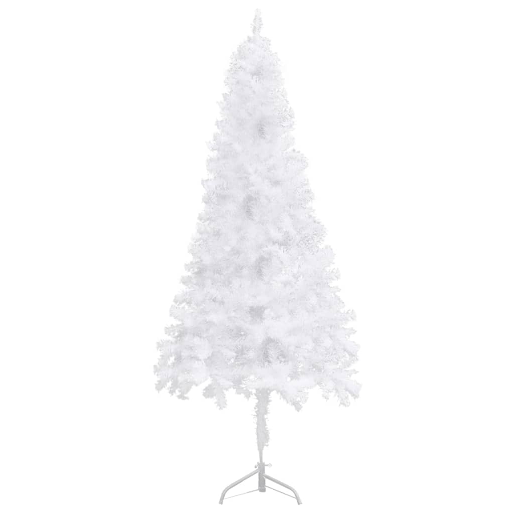 Künstlicher Eck-Weihnachtsbaum Weiß 210 cm PVC - Pazzar.ch