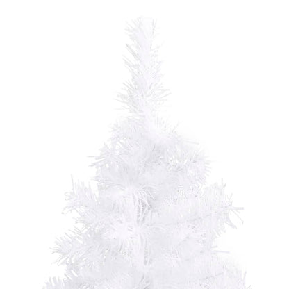 Künstlicher Eck-Weihnachtsbaum Weiß 210 cm PVC - Pazzar.ch