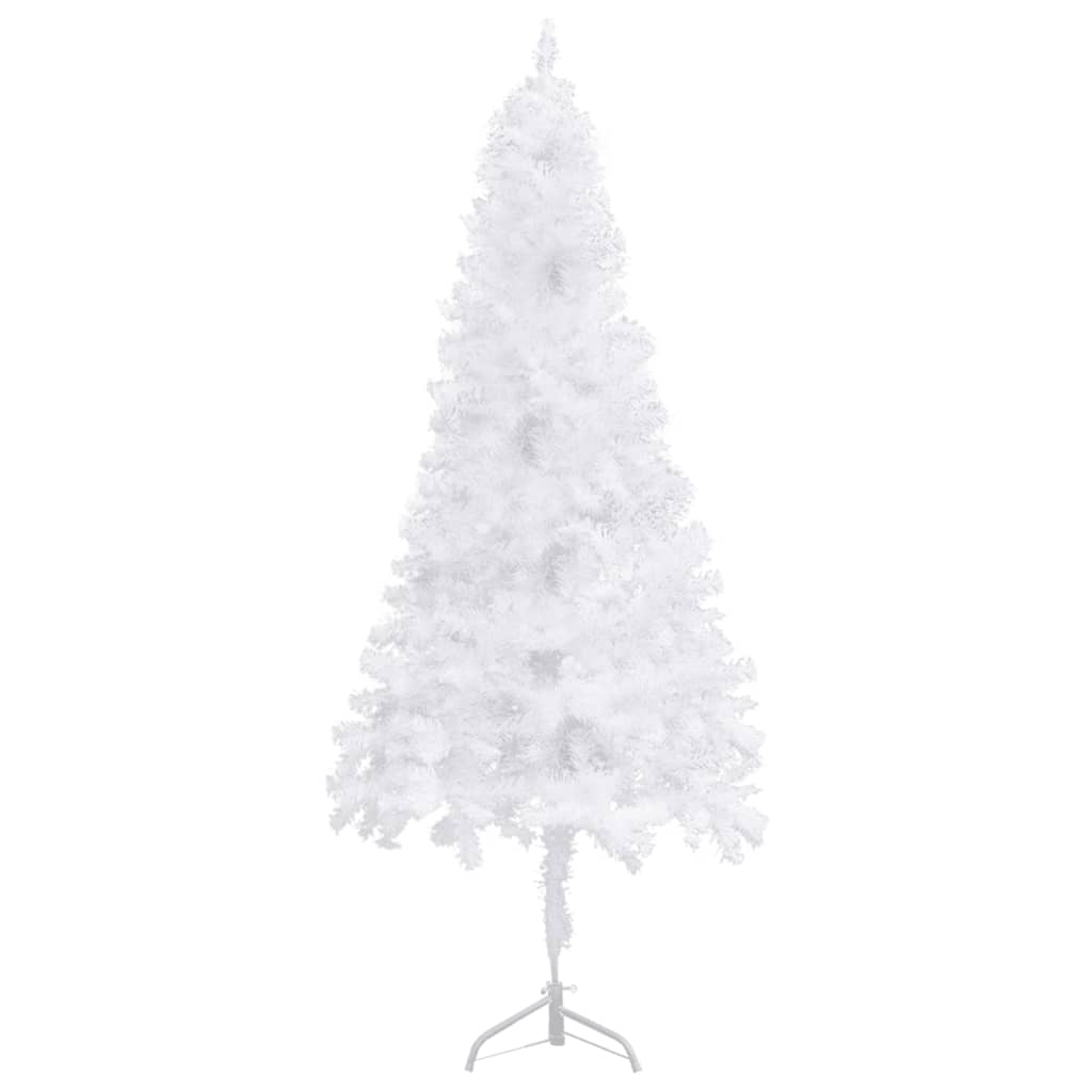 Künstlicher Eck-Weihnachtsbaum Weiß 240 cm PVC - Pazzar.ch