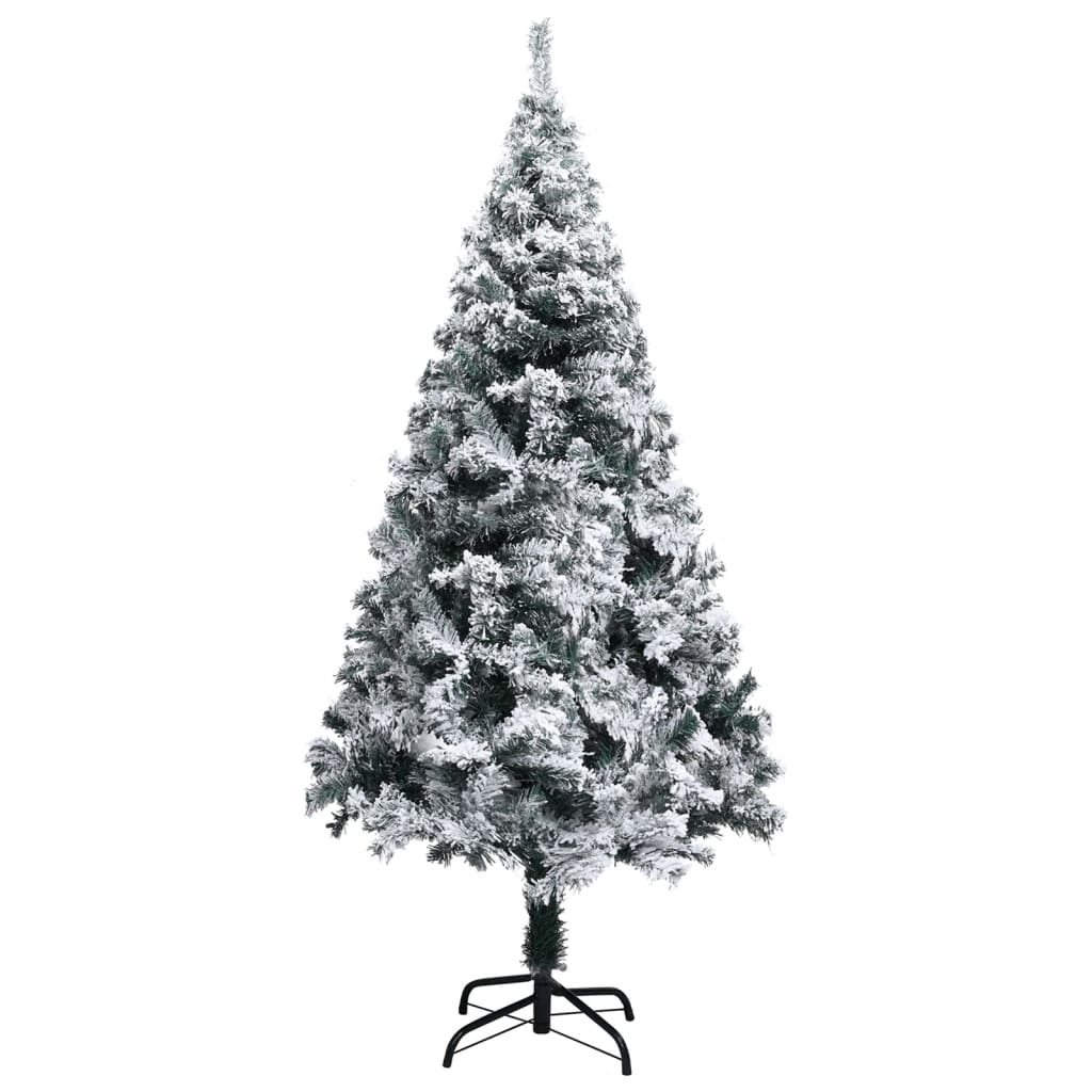 Künstlicher Weihnachtsbaum mit Schnee Grün 120 cm PVC - Pazzar.ch