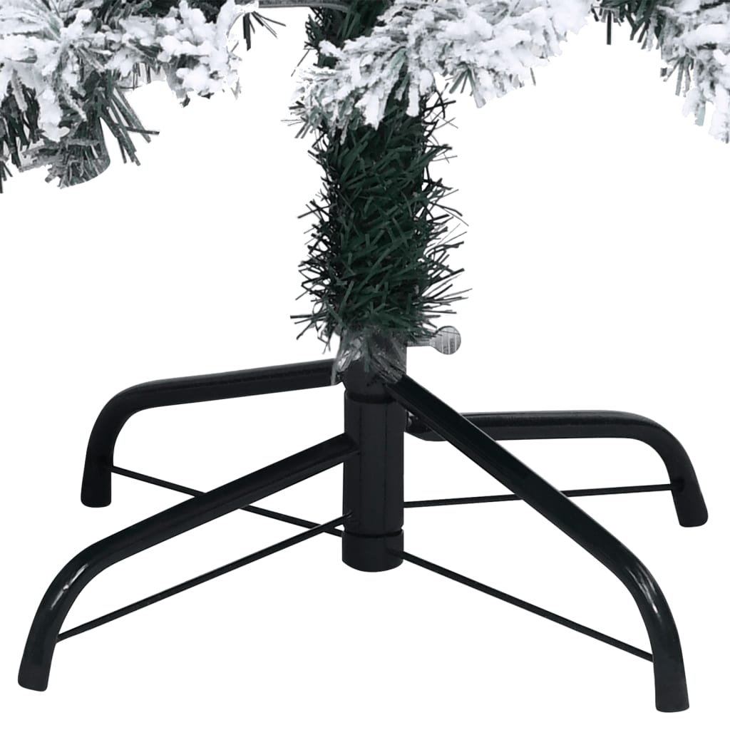 Künstlicher Weihnachtsbaum mit Schnee Grün 120 cm PVC - Pazzar.ch