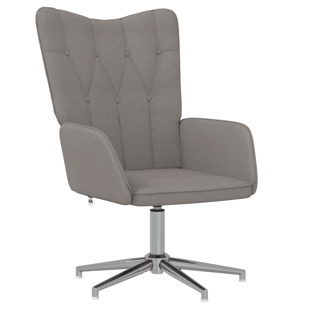 Relaxsessel mit Hocker Taupe Stoff - Pazzar.ch