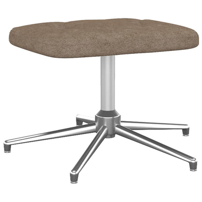 Relaxsessel mit Hocker Taupe Stoff - Pazzar.ch