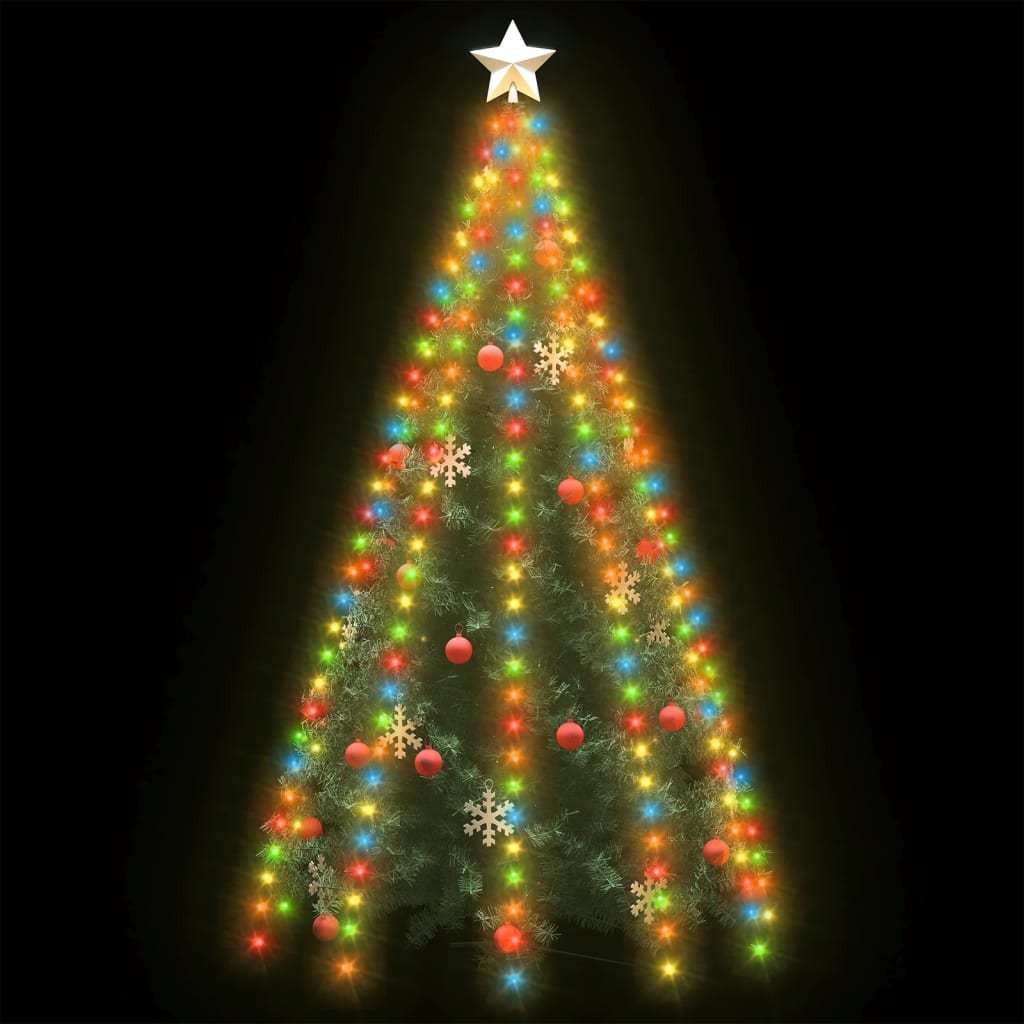 Weihnachtsbaum-Lichternetz mit 250 LEDs Mehrfarbig 250 cm - Pazzar.ch