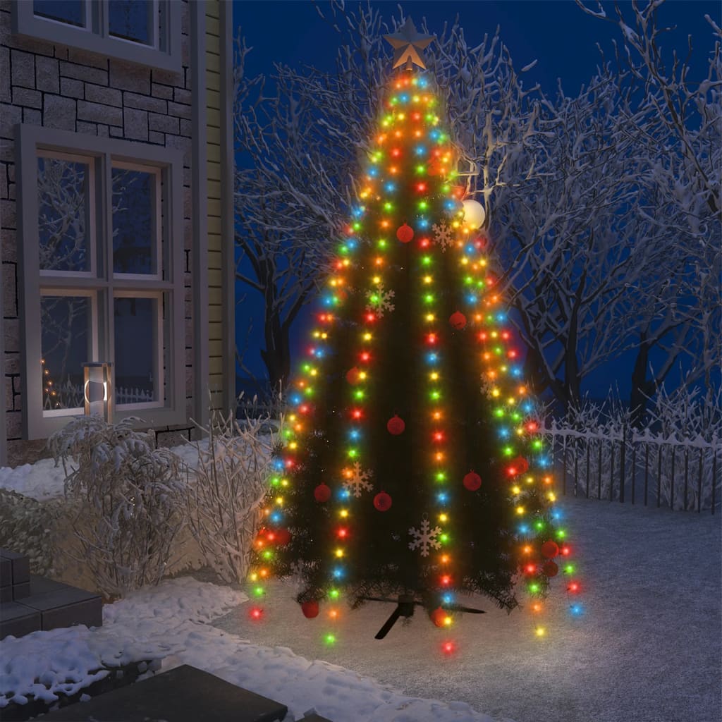 Weihnachtsbaum-Lichternetz mit 250 LEDs Mehrfarbig 250 cm - Pazzar.ch