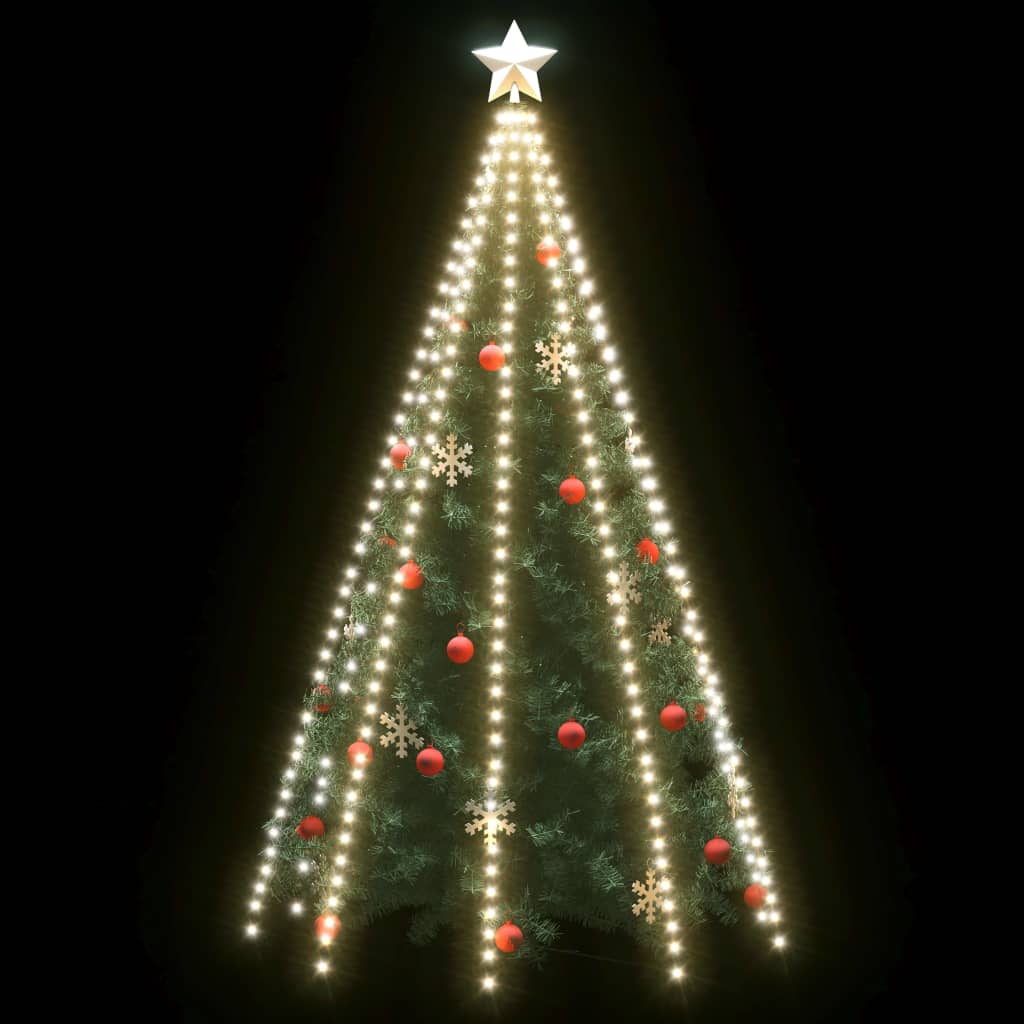 Weihnachtsbaum-Lichternetz mit 400 LEDs Kaltweiß 400 cm - Pazzar.ch