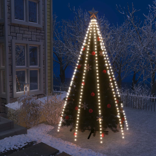 Weihnachtsbaum-Lichternetz mit 400 LEDs Kaltweiß 400 cm - Pazzar.ch