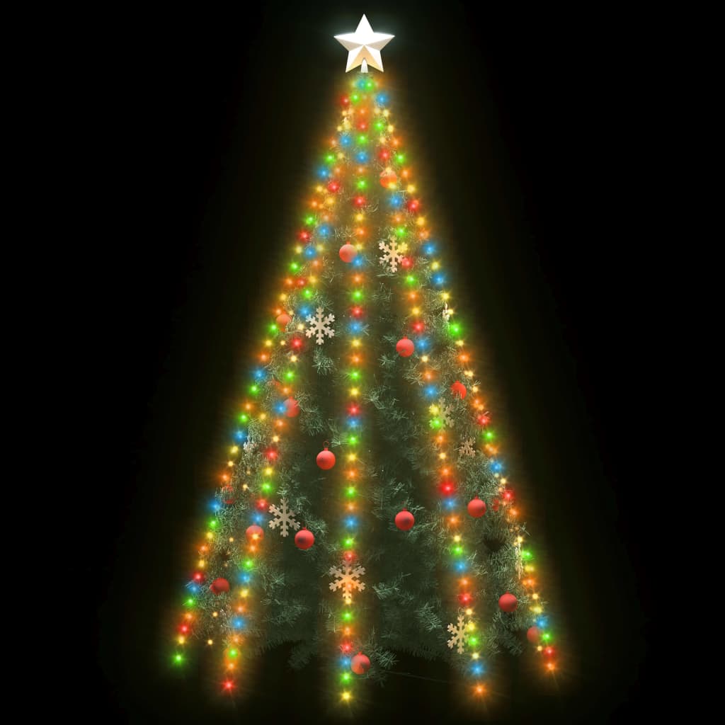 Weihnachtsbaum-Lichternetz mit 400 LEDs Mehrfarbig 400 cm - Pazzar.ch