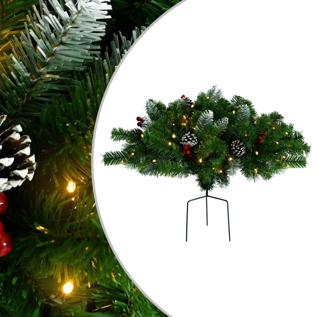 Künstlicher Weihnachtsbaum mit Beleuchtung Outdoor Grün 40 cm - Pazzar.ch