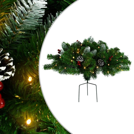 Künstlicher Weihnachtsbaum mit Beleuchtung Outdoor Grün 40 cm - Pazzar.ch