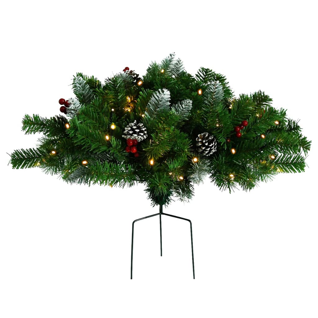 Künstlicher Weihnachtsbaum mit Beleuchtung Outdoor Grün 40 cm