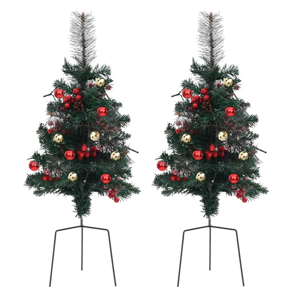 Künstlicher Weihnachtsbaum mit Beleuchtung 2 Stk. Outdoor 76 cm - Pazzar.ch