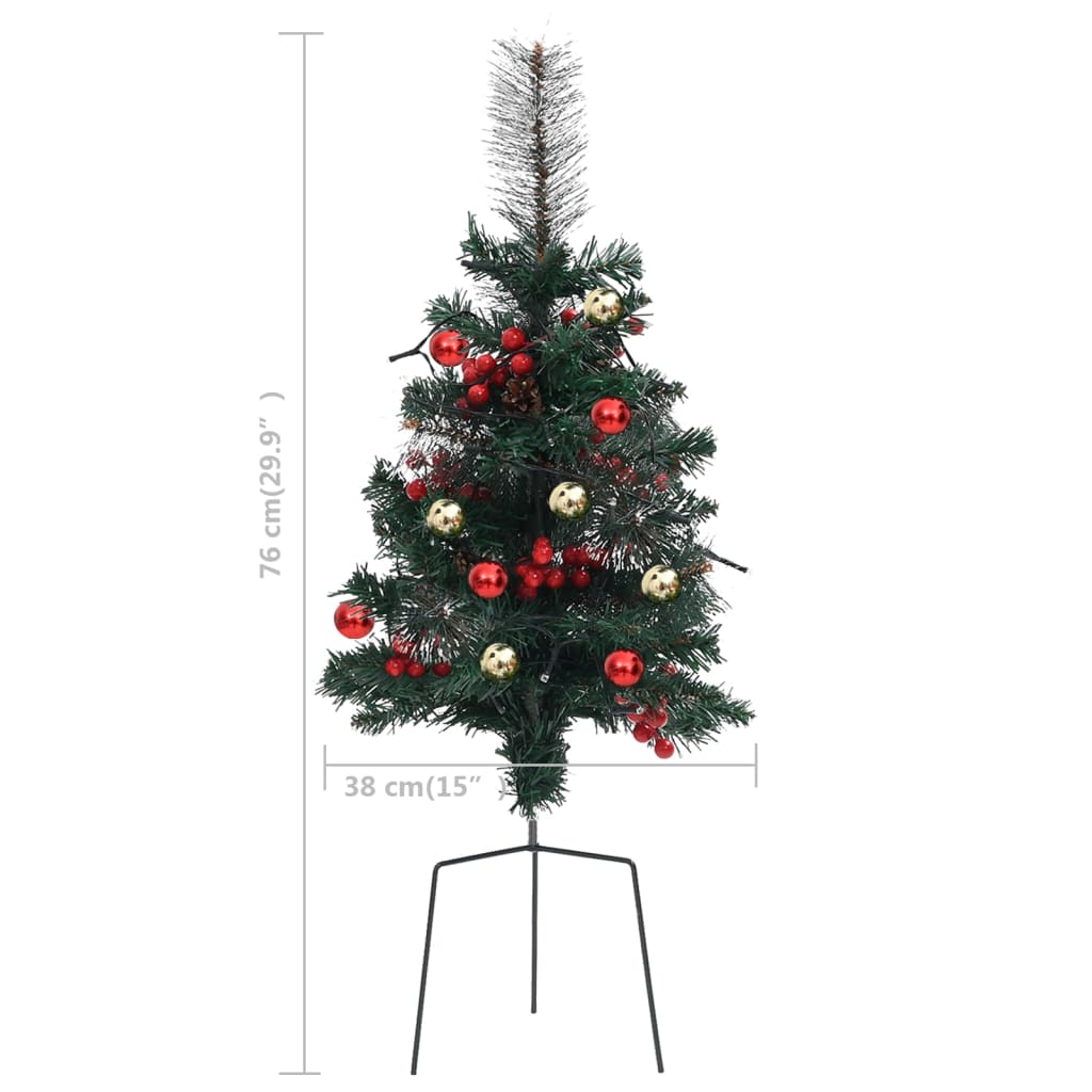 Künstlicher Weihnachtsbaum mit Beleuchtung 2 Stk. Outdoor 76 cm - Pazzar.ch