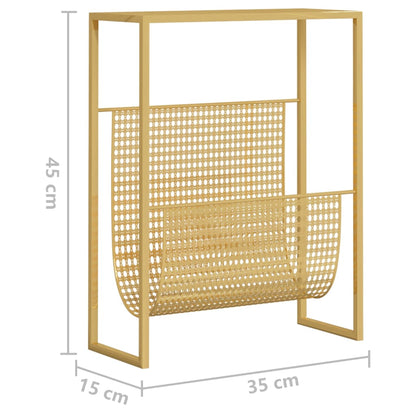 Zeitschriftenständer Golden 35x15x45 cm Stahl - Pazzar.ch