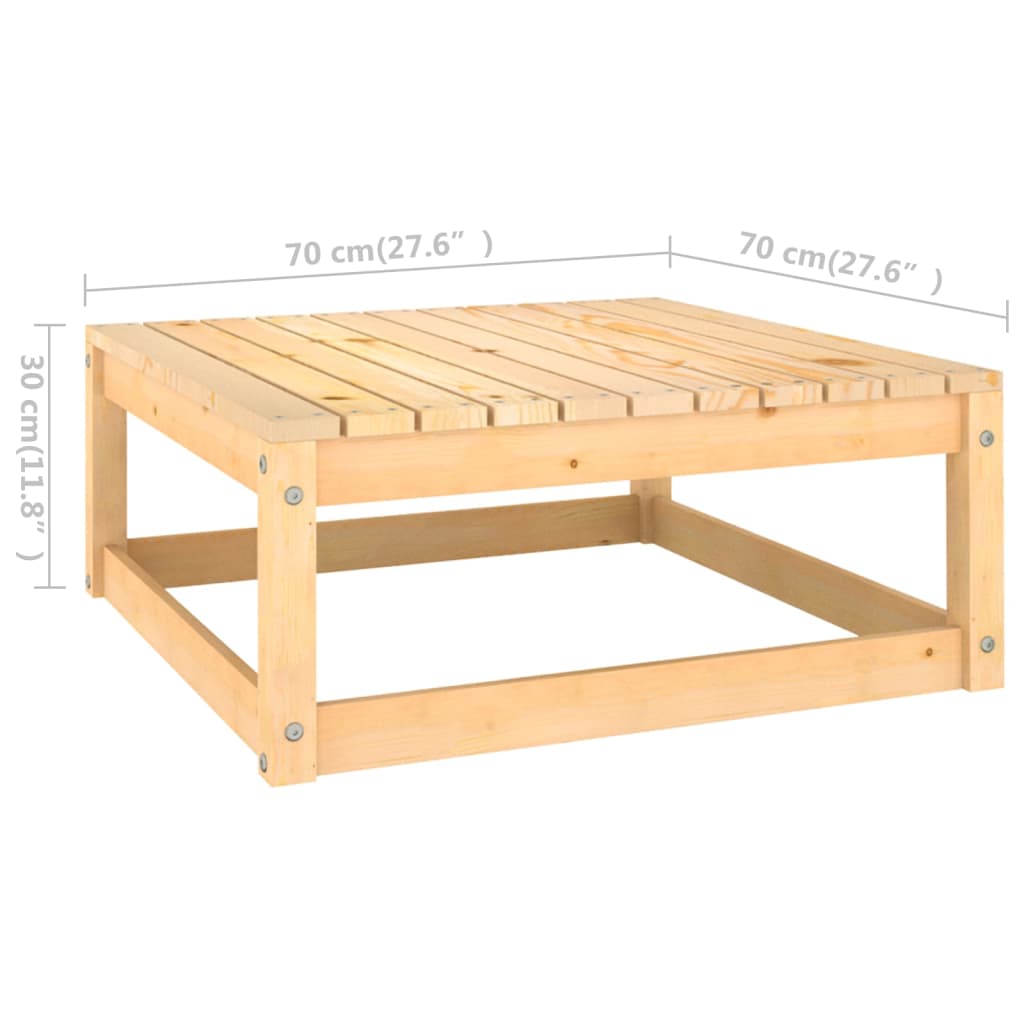 10-tlg. Garten-Lounge-Set Massivholz Kiefer - Pazzar.ch