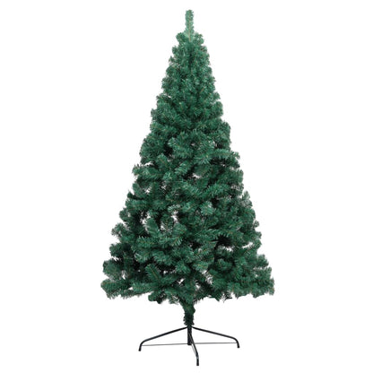 Künstlicher Halb-Weihnachtsbaum Beleuchtung Kugeln Grün 120 cm - Pazzar.ch