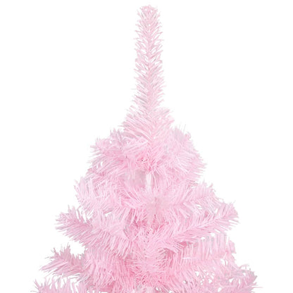 Künstlicher Weihnachtsbaum mit Beleuchtung & Kugeln Rosa 120cm - Pazzar.ch