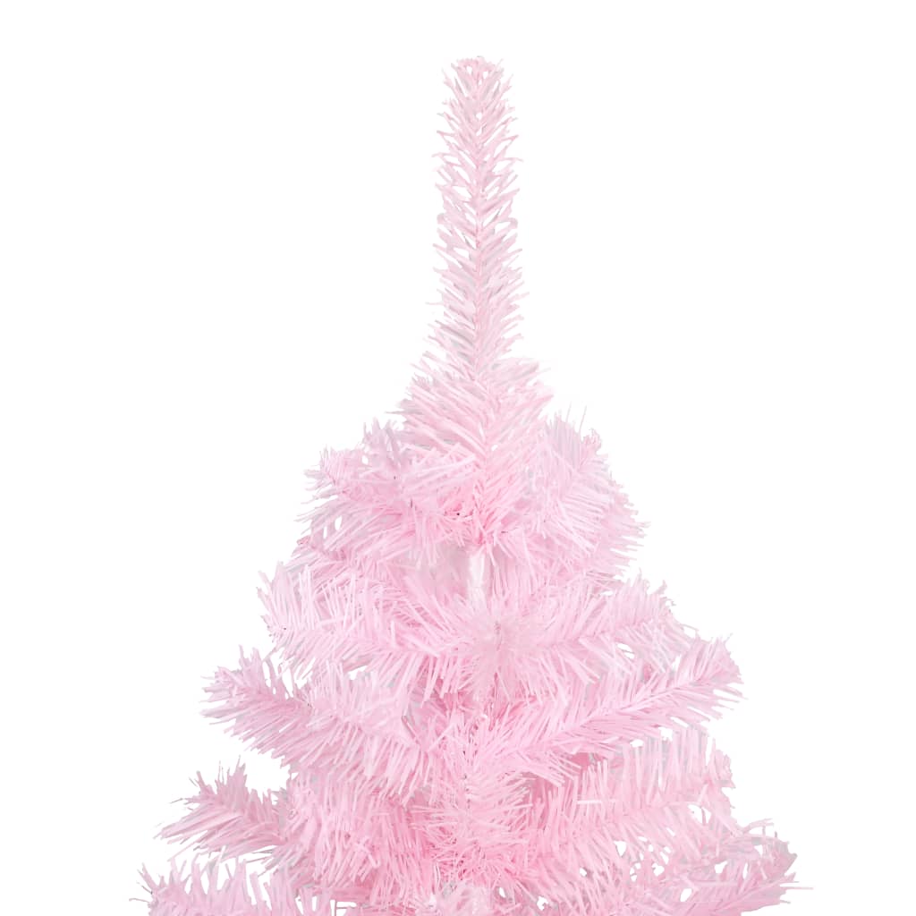 Künstlicher Weihnachtsbaum mit Beleuchtung & Kugeln Rosa 150cm - Pazzar.ch