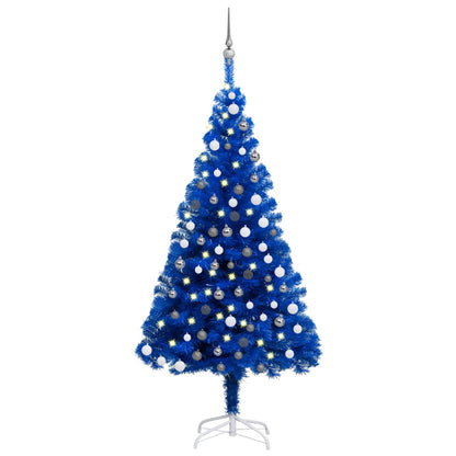 Künstlicher Weihnachtsbaum Beleuchtung & Kugeln Blau 120 cm - Pazzar.ch