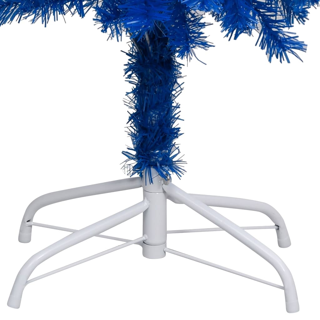 Künstlicher Weihnachtsbaum Beleuchtung & Kugeln Blau 120 cm - Pazzar.ch