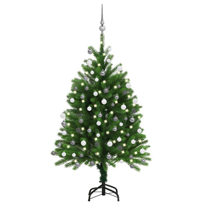 Künstlicher Weihnachtsbaum mit Beleuchtung & Kugeln 120 cm Grün - Pazzar.ch