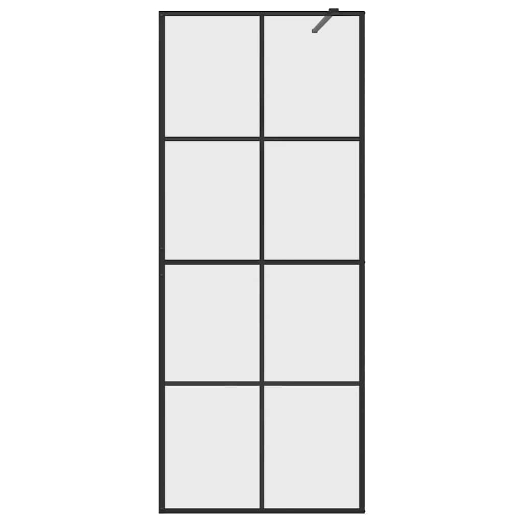 Duschwand für Begehbare Dusche mit Klarem ESG Glas 80x195 cm