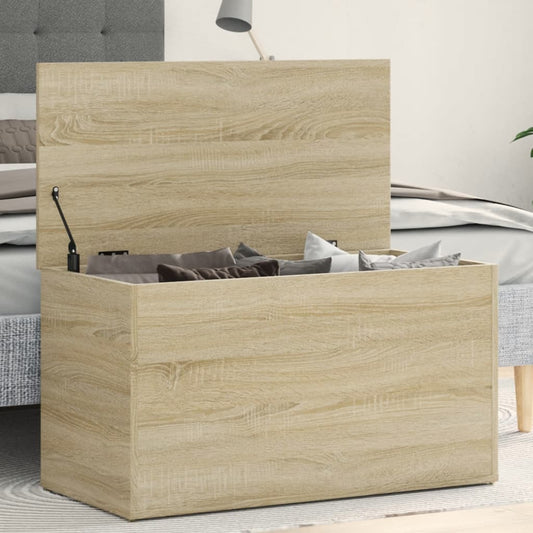 Aufbewahrungstruhe Sonoma-Eiche 84x42x46 cm Holzwerkstoff - Pazzar.ch