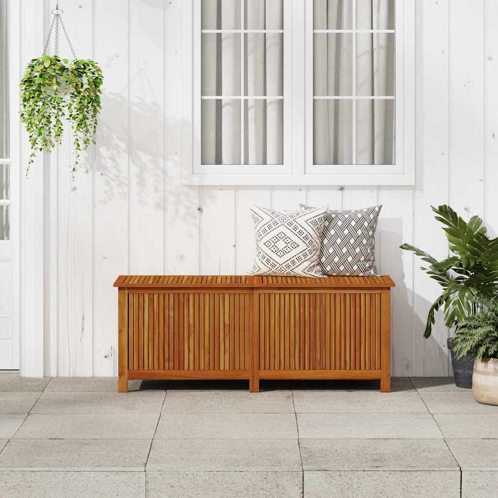 Garten-Aufbewahrungsbox 150x50x58 cm Massivholz Akazie