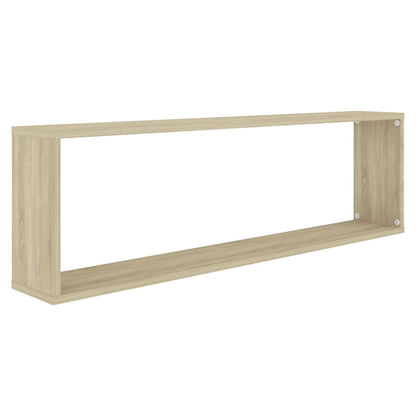 Würfelregale 4 Stk. Sonoma-Eiche 100x15x30 cm Holzwerkstoff - Pazzar.ch